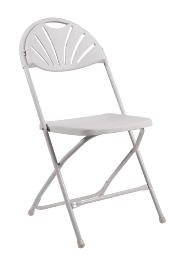 Where to rent CHAIR, FOLDING FAN BACK  - WHITE in Boston MA