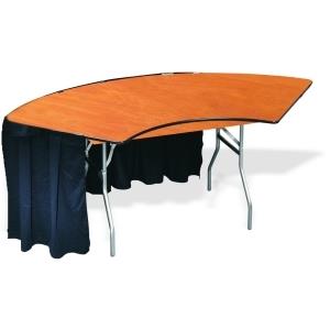 Where to rent TABLE, SERPENTINE WOOD 5 ft x 30 in in Boston MA