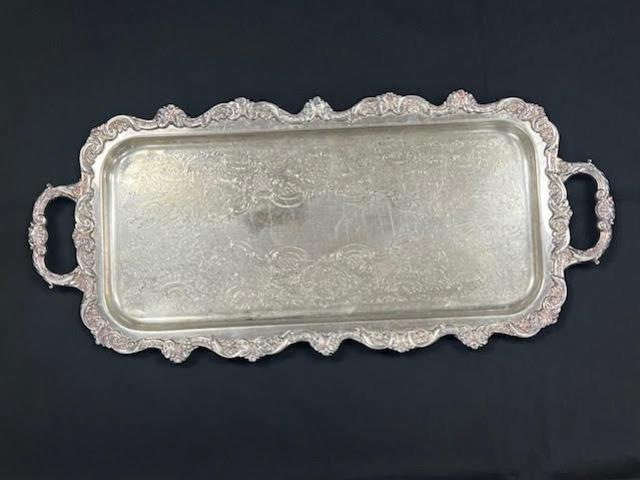 Where to rent TRAY, SILVER, RECTANGLE, 10X20 HANDLES in Boston MA