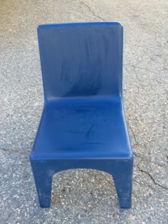 Where to rent CHAIR, KIDS Blue stacking-White legs in Boston MA